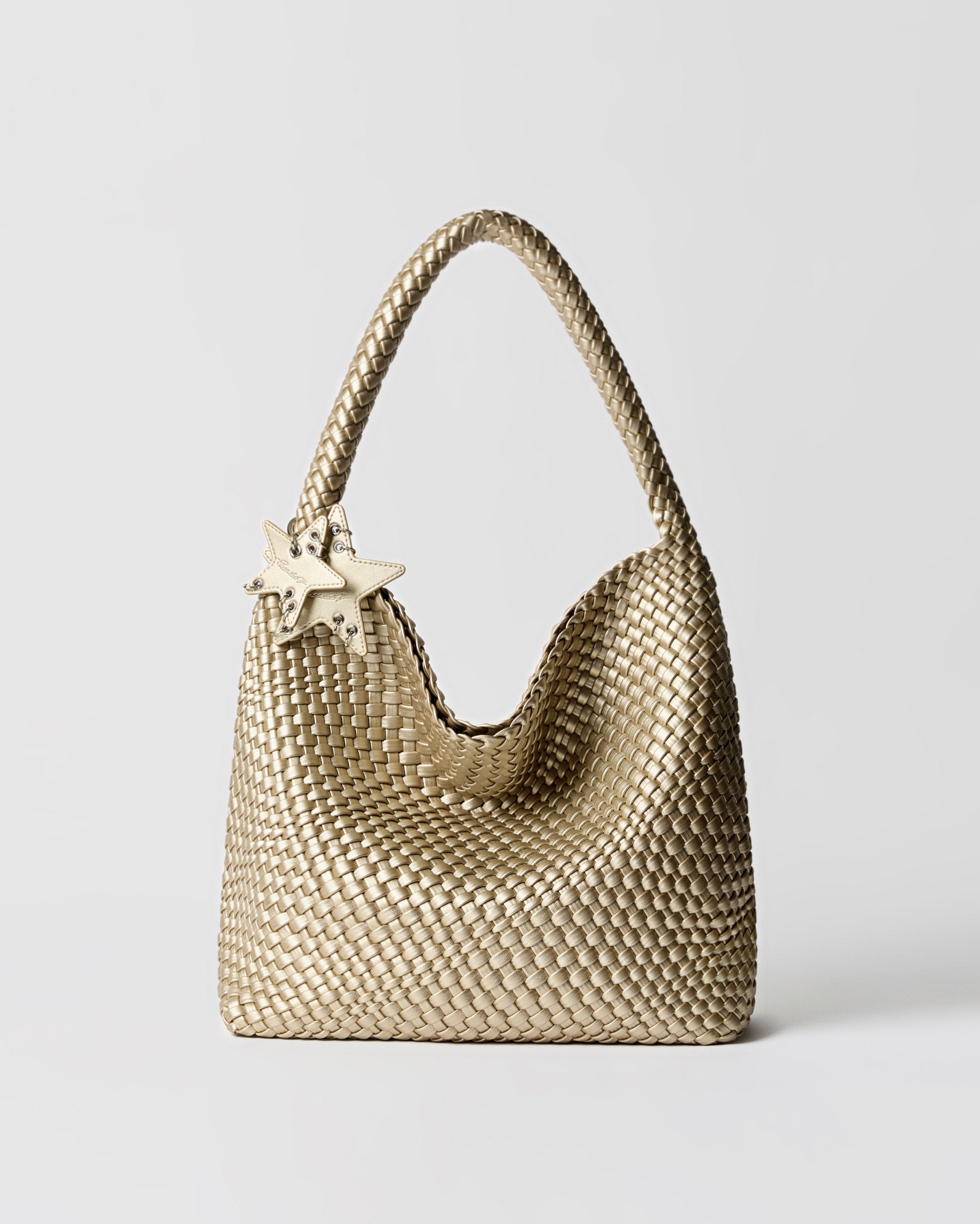 Large Woven Bag ゴールド トートバッグ　ECODAY Large Woven Bag – ECODAY