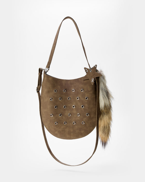 Suede Perforated Bag