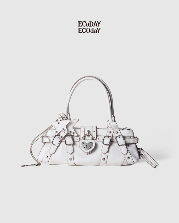ECODAY x MAELIN 星モチーフヘアクリップ付き ショルダーバッグ B 