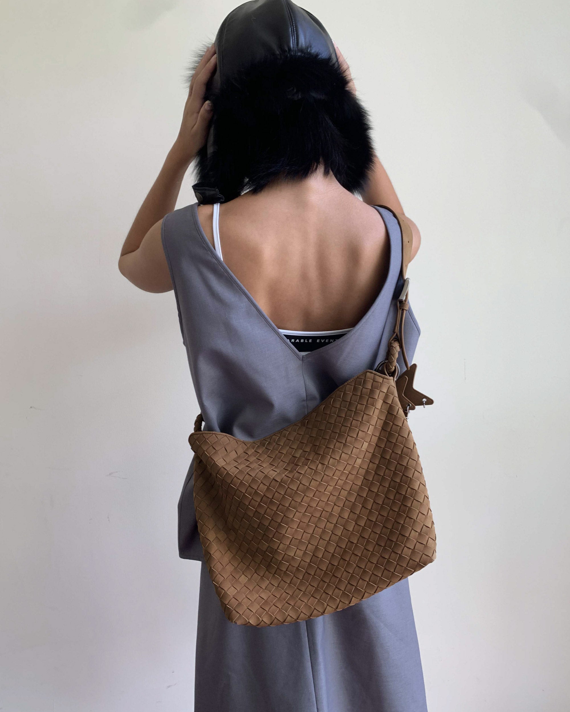 Suede Woven Tote Bag – ECODAY