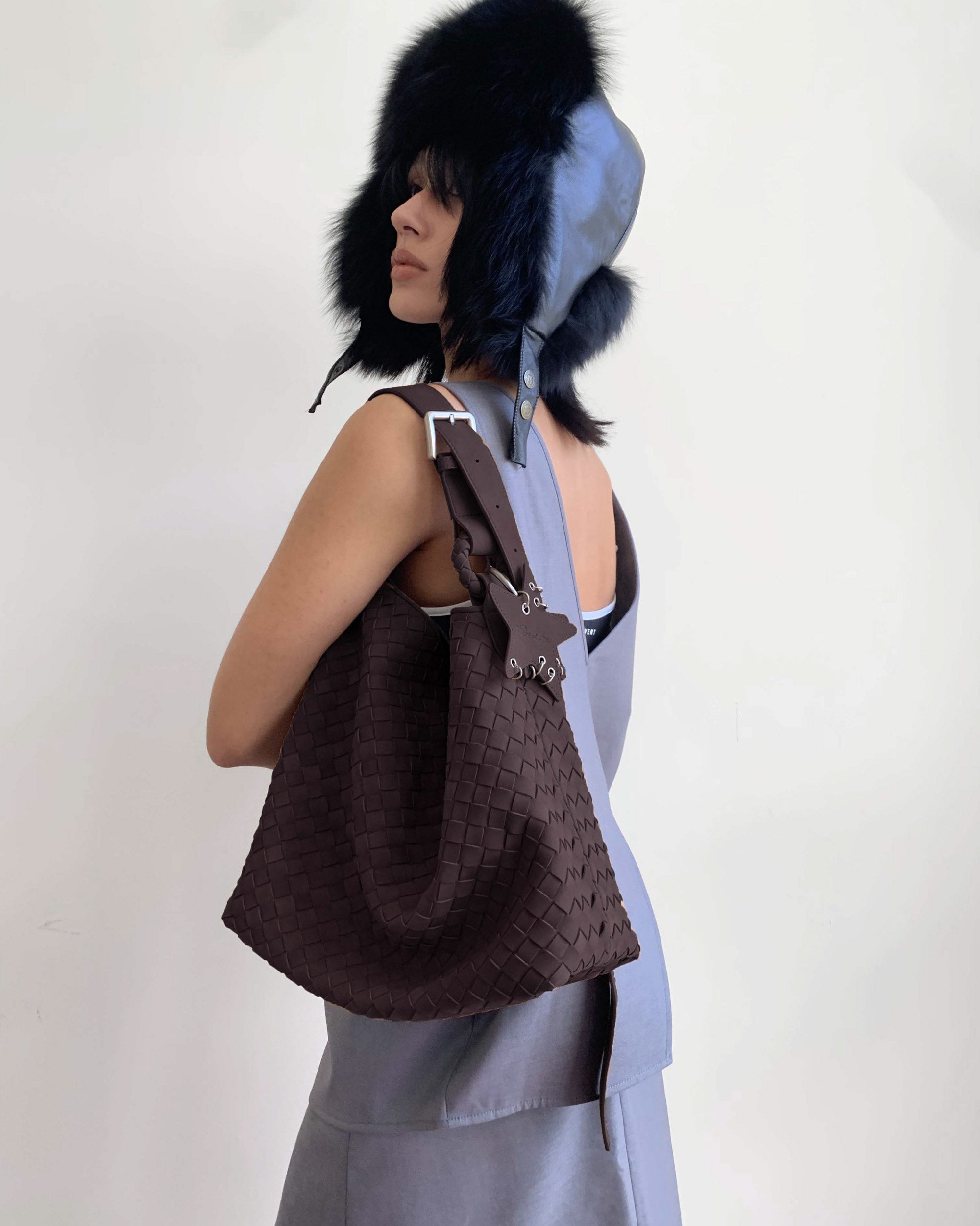 Suede Woven Tote Bag – ECODAY
