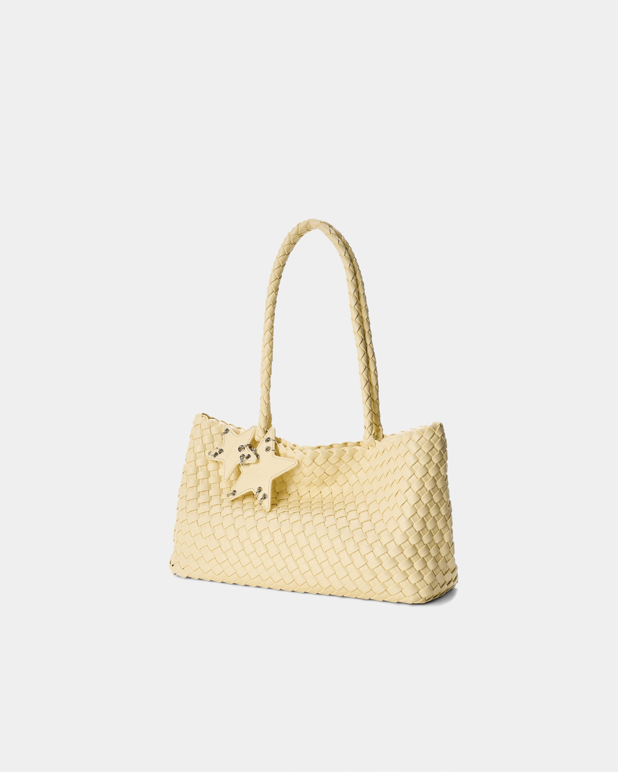 ECODAY Medium Woven Bag ゴールド Horizontal Woven Bag – ECODAY